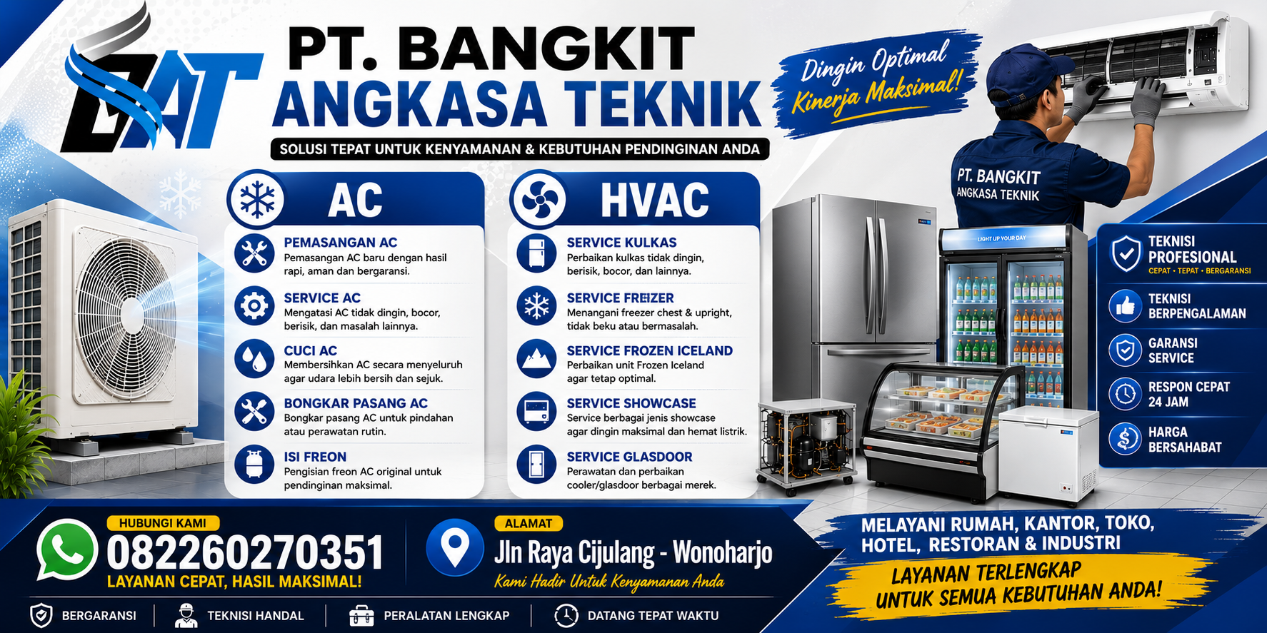Service AC Pangandaran Terbaik, Cepat & Bergaransi