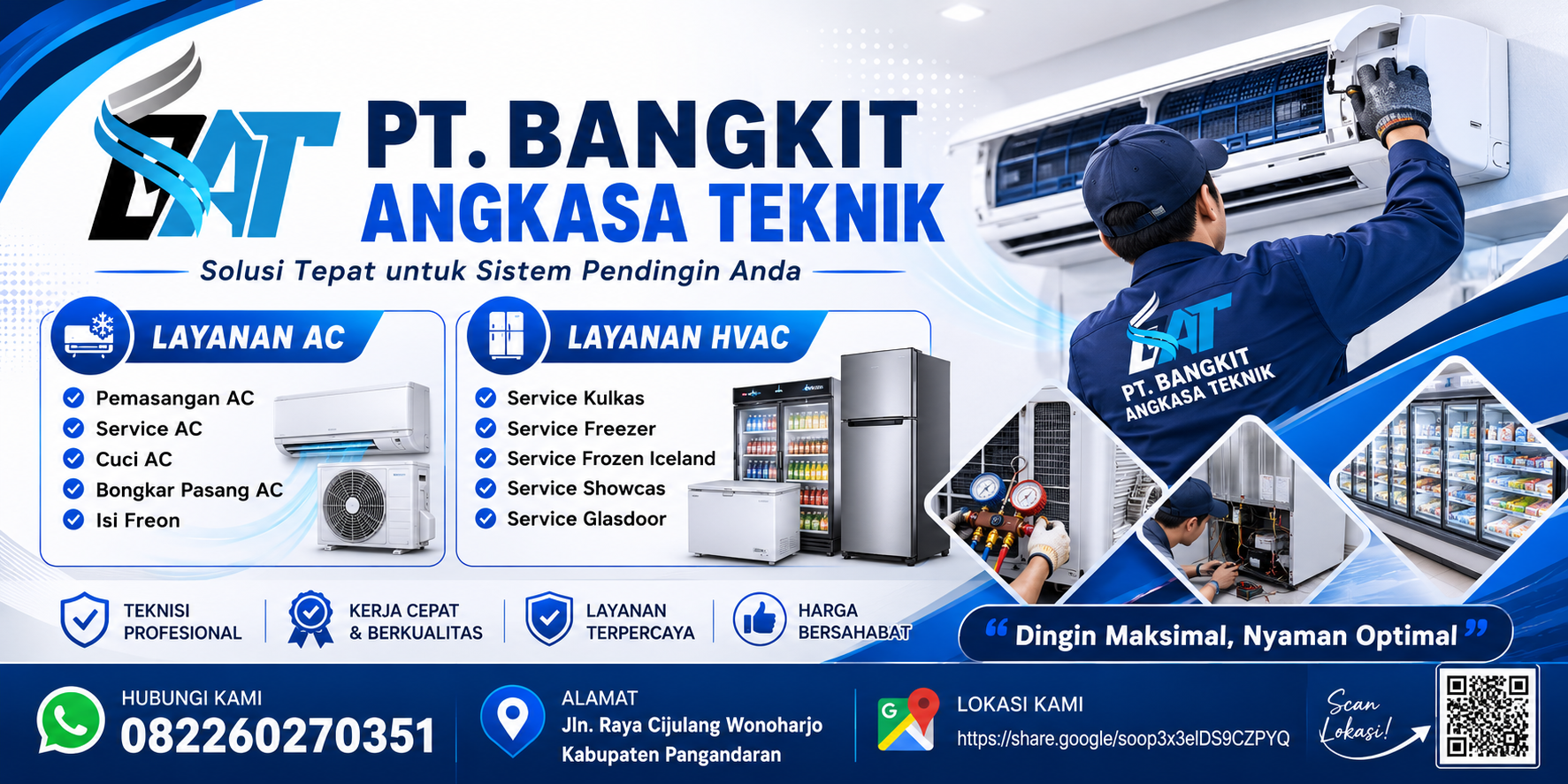 Jasa Service AC di Pangandaran – Cuci, Perbaikan, Isi Freon & Bongkar Pasang