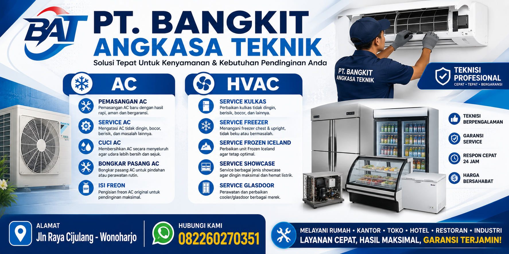 Cuci AC Sidamulih untuk Rumah, Kantor, dan Tempat Usaha