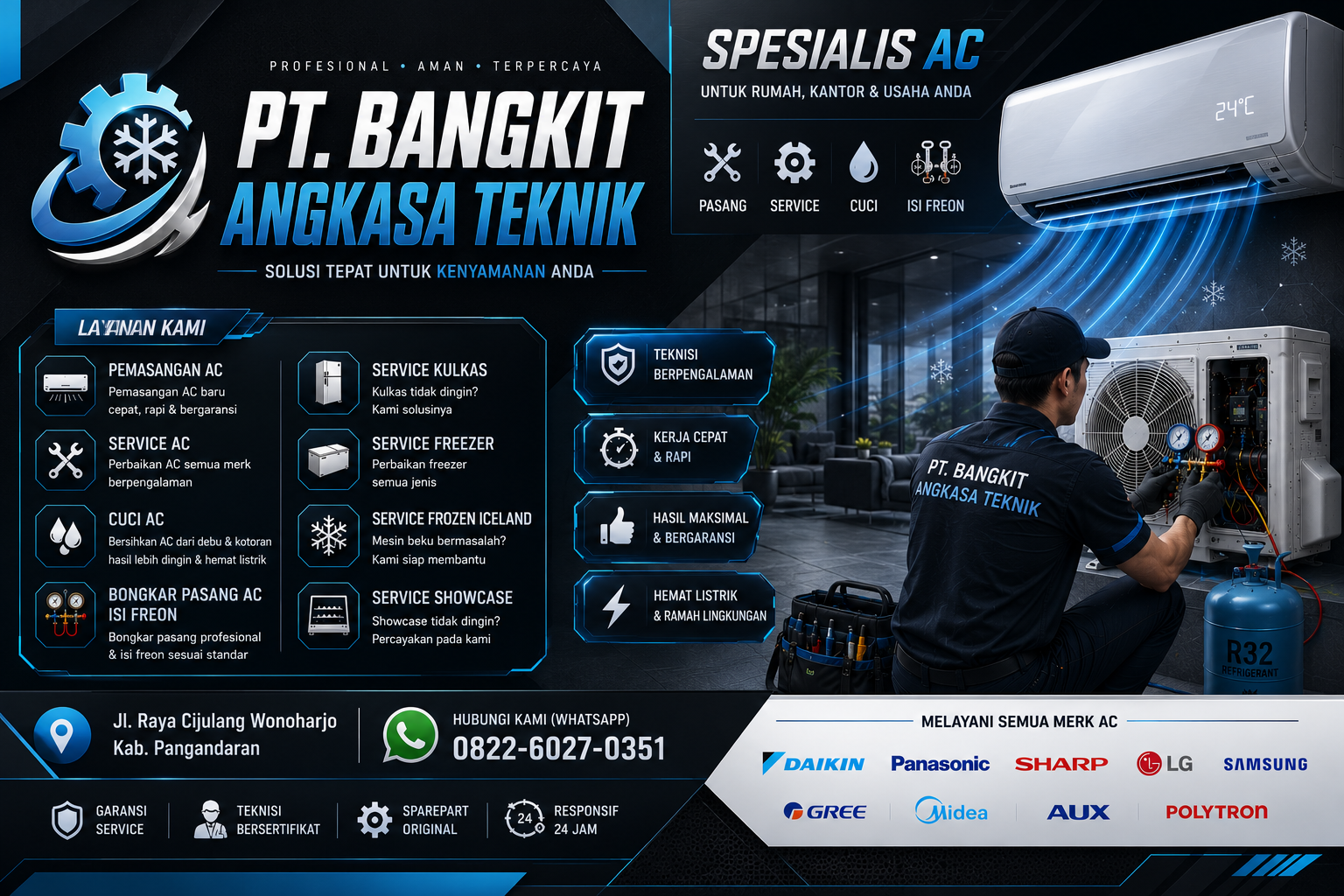 Service AC Parigi Pangandaran Terpercaya untuk Semua Merek AC